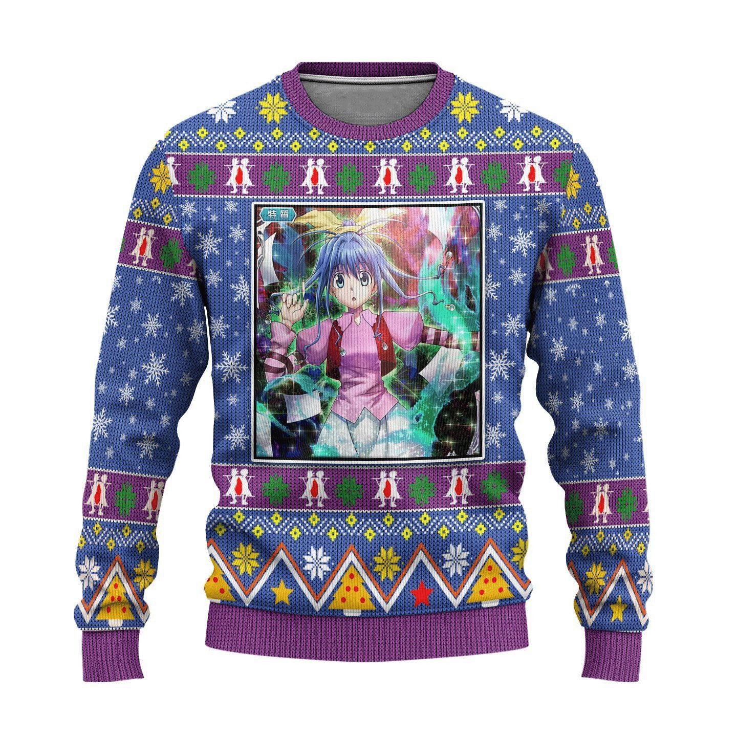 Hunter X Hunter Anime Neon Nostrade 4 Ugly Sweater- Best Christmas Gifts 2023