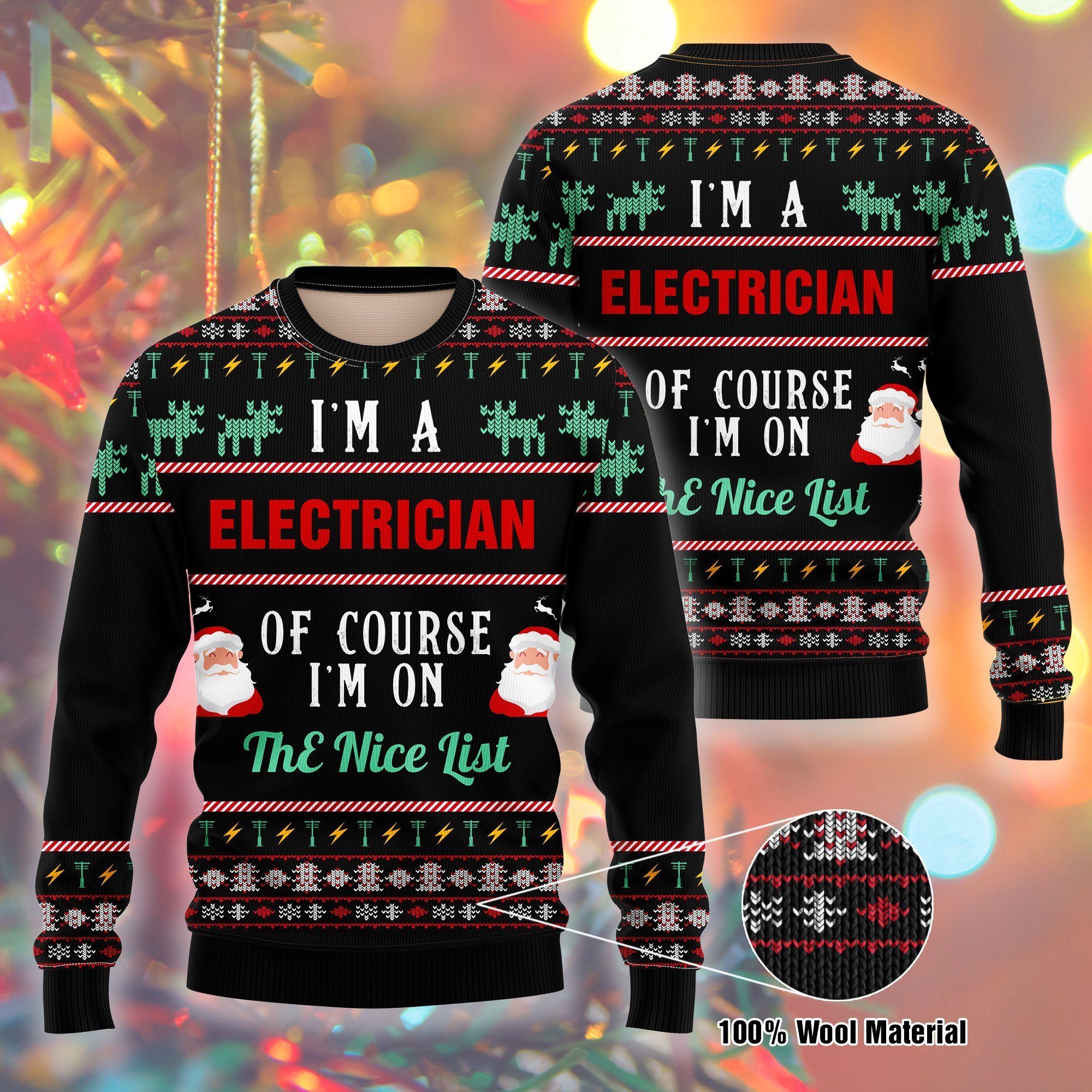 I Am A Electician Ugly Christmas Sweater – Best Christmas Gifts 2023