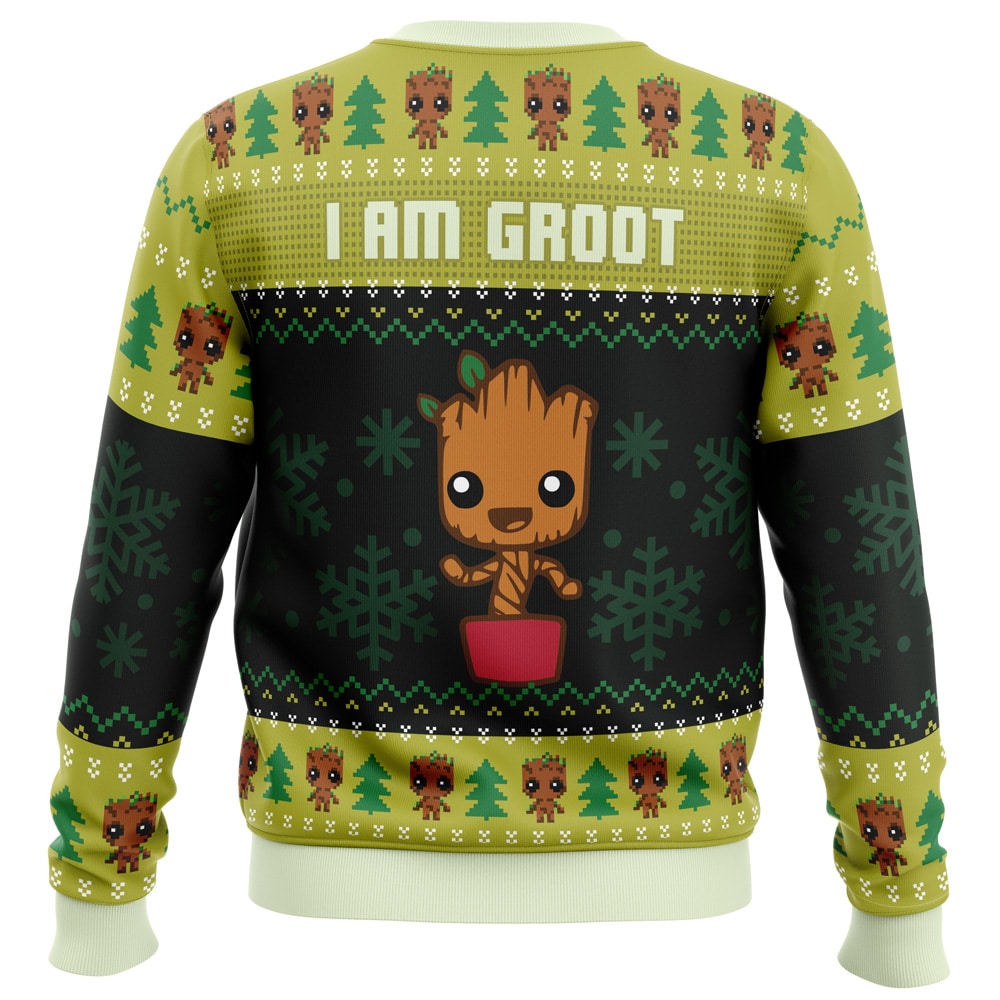 I am Grootmas Guardians of the Galaxy Marvel Ugly Christmas Sweater- Best Christmas Gifts 2023