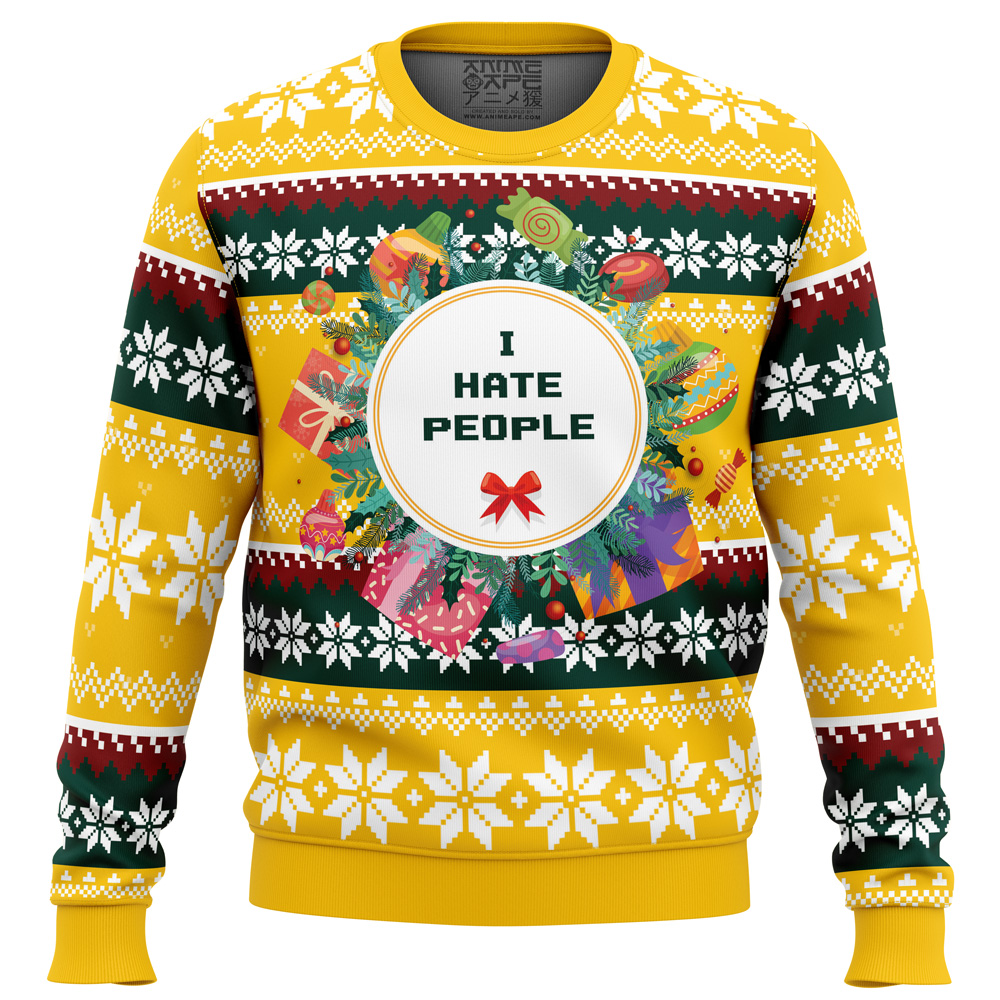 I Hate People Parody Ugly Christmas Sweater- Best Christmas Gifts 2023