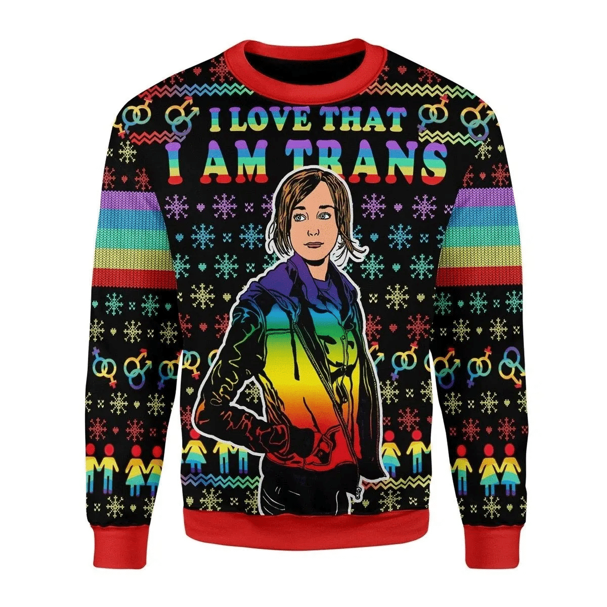 I Love That I Am Trans Ugly Christmas Sweater – Best Christmas Gifts 2023