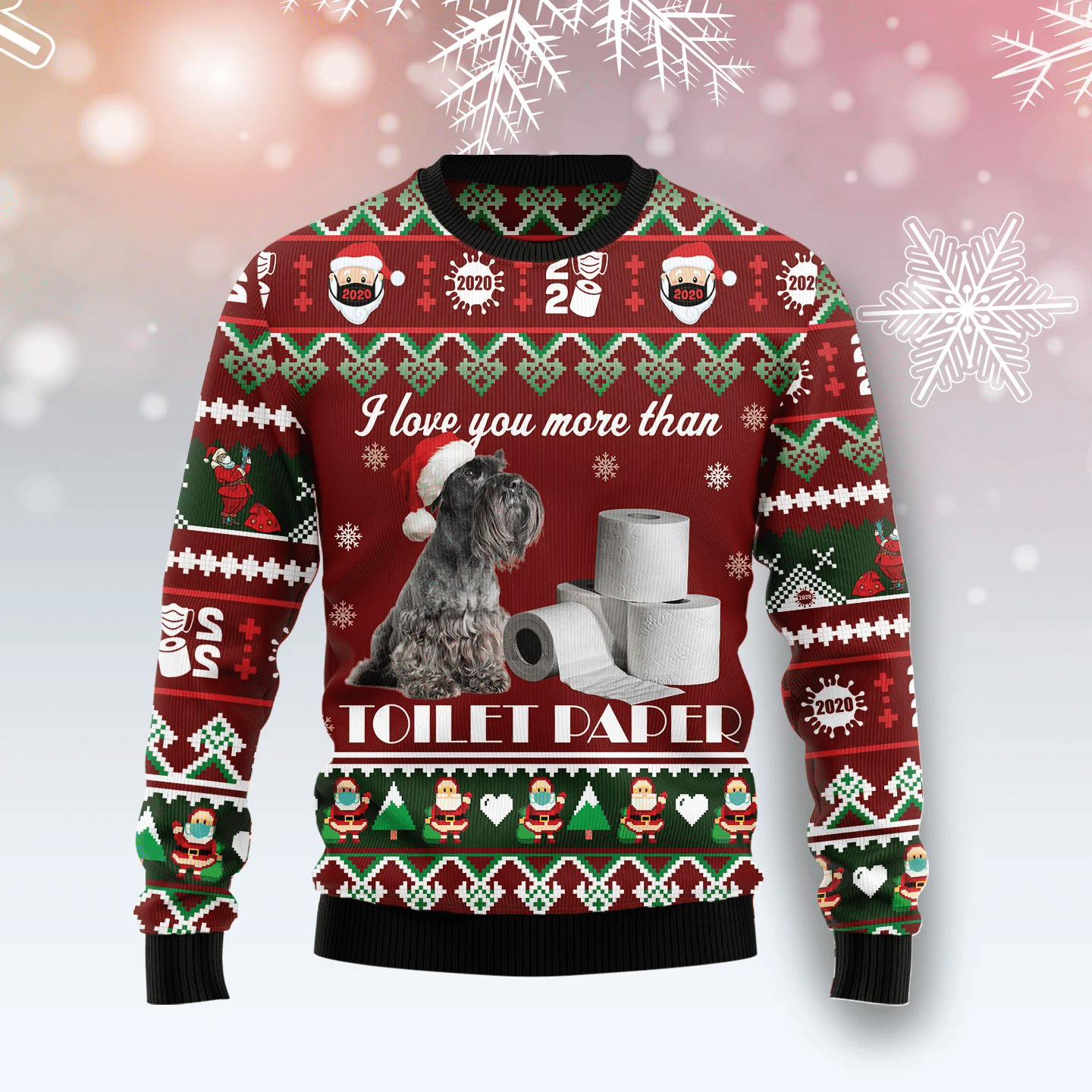 I Love You More Than Toilet Paper Christmas Ugly Christmas Sweater- Best Christmas Gifts 2023