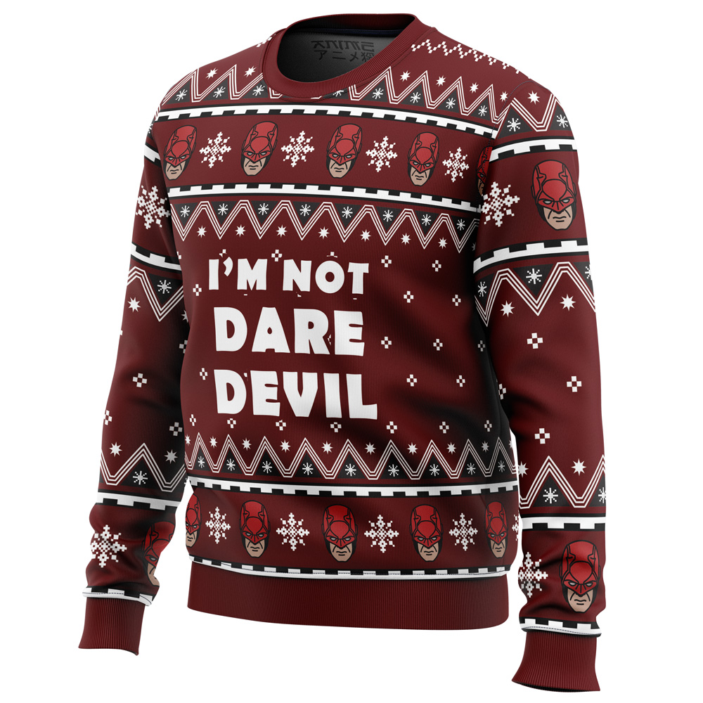 I’m not Daredevil Marvel Ugly Christmas Sweater- Best Christmas Gifts 2023