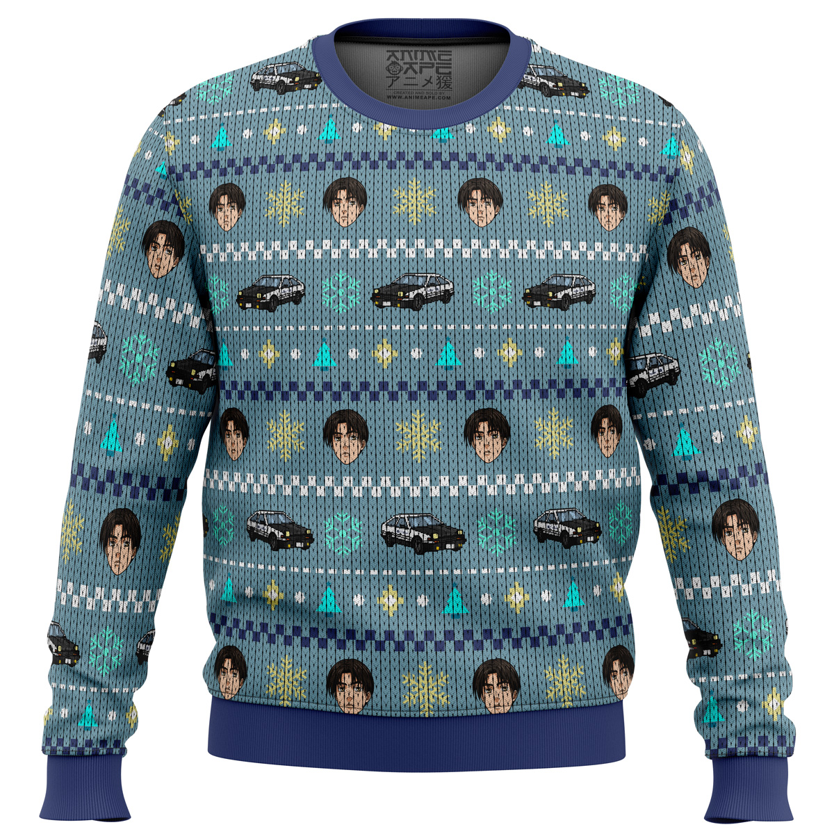 Initial D Takumi Fujiwara Ugly Christmas Sweater- Best Christmas Gifts 2023