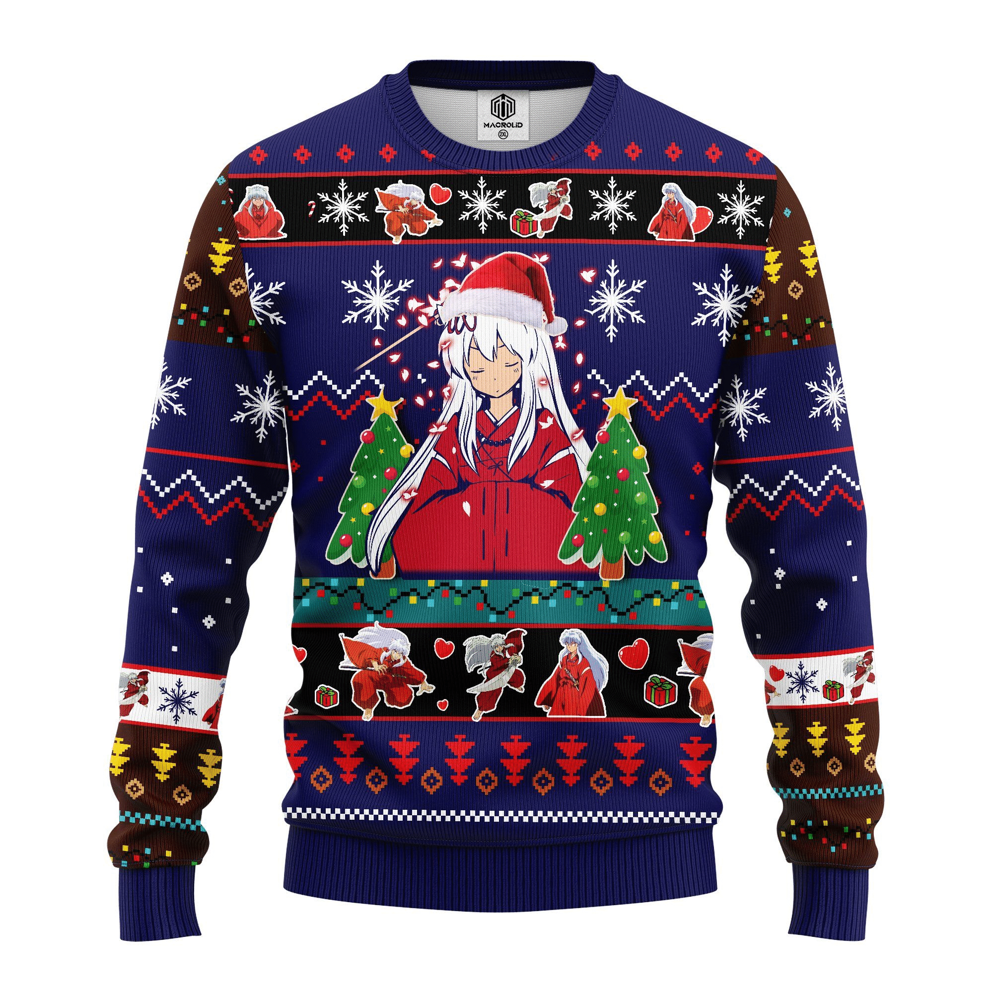 Inuyasha Anime 5 Ugly Sweater , Inuyasha Anime Gift Fan Ugly Sweater- Best Christmas Gifts 2023