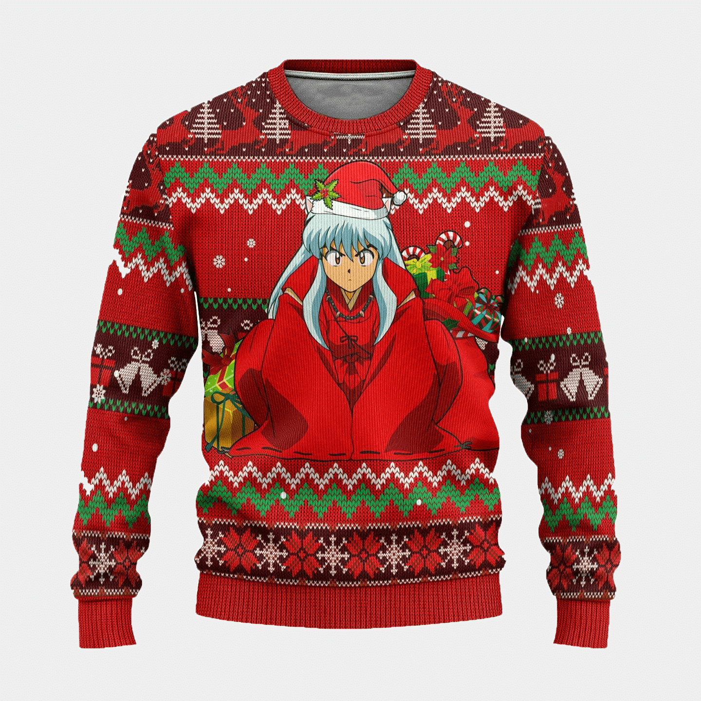 Inuyasha Anime 7 Ugly Sweater , Inuyasha Anime Gift Fan Ugly Sweater- Best Christmas Gifts 2023