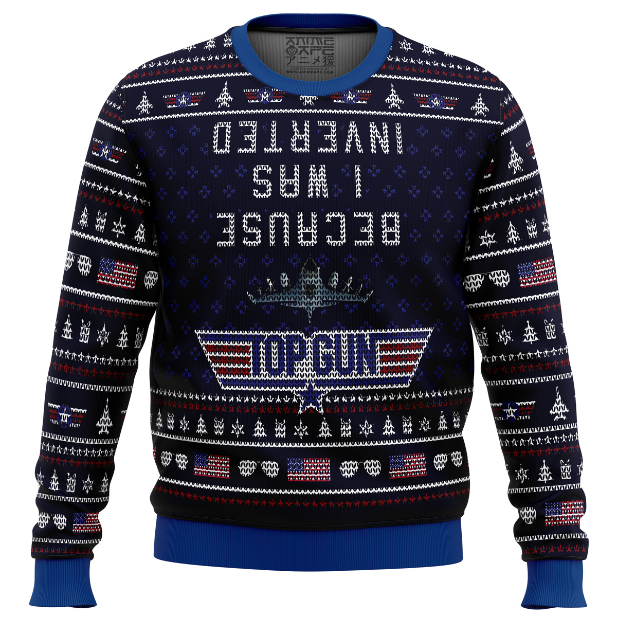 Inverted Top Gun Ugly Christmas Sweater- Best Christmas Gifts 2023