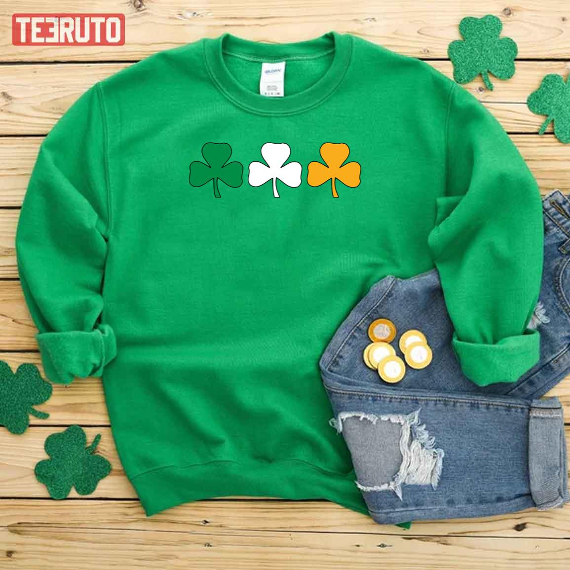 Ireland Shamrock Flag Unisex T-Shirt