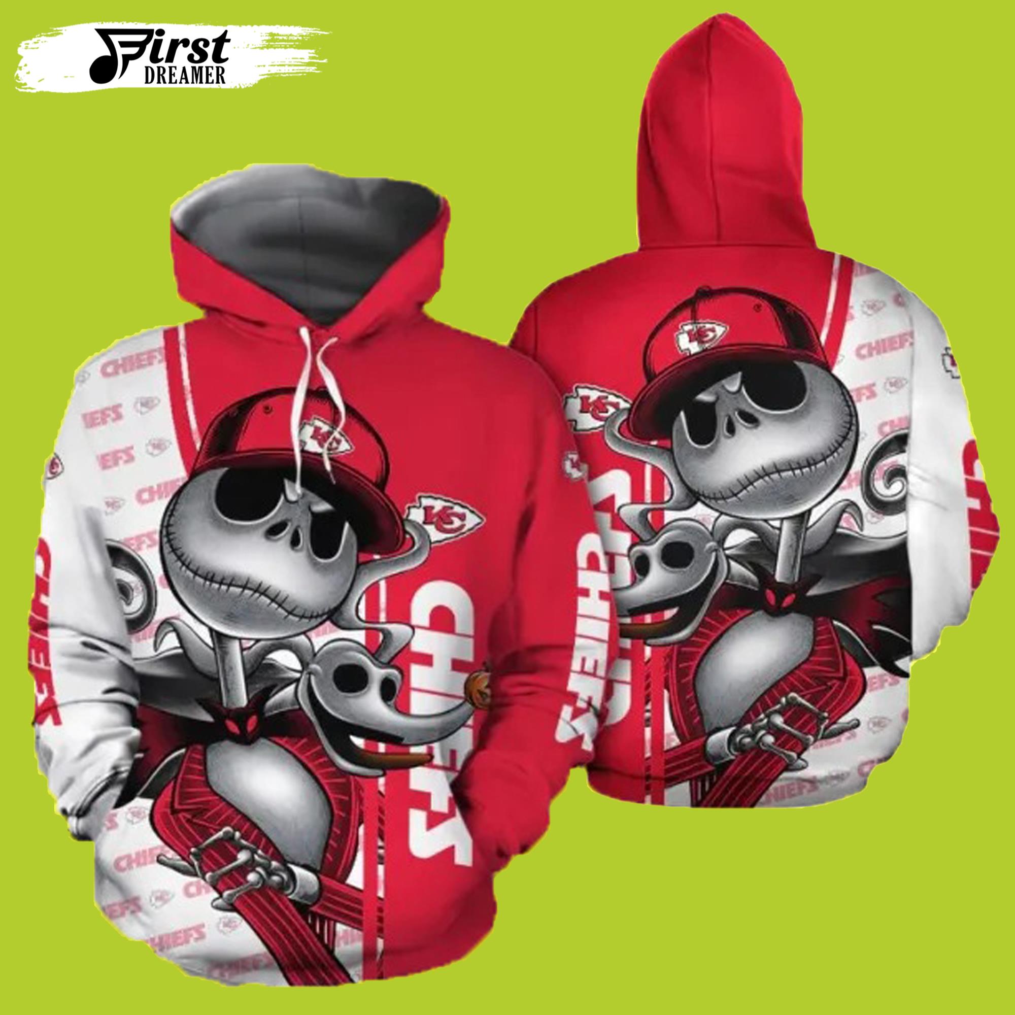 Jack Halloween Kansas City Chiefs Hoodie 3D