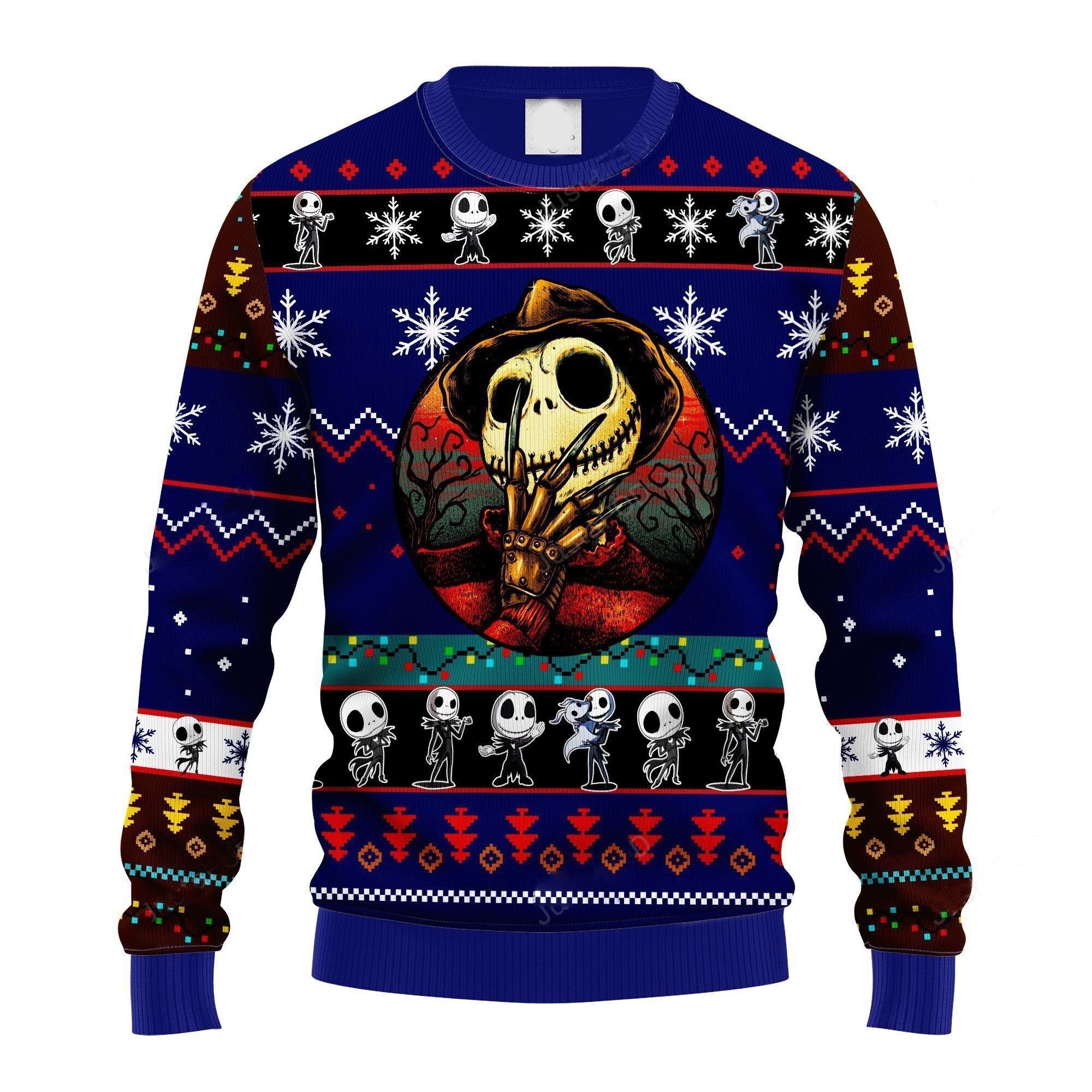 Jack Skellington Ugly Sweater, Jack Skellington Christmas Sweater- Best Christmas Gifts 2023