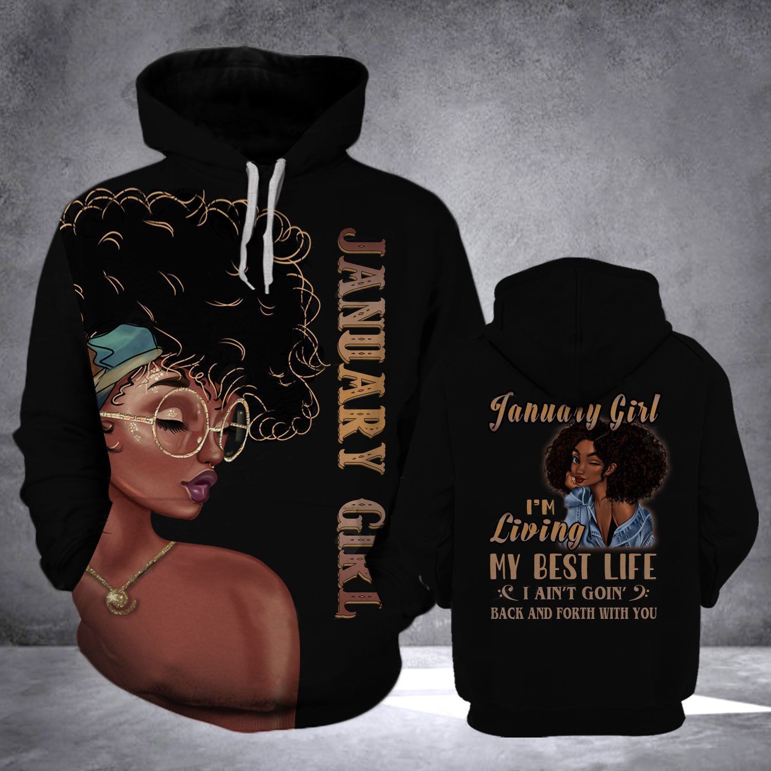 January Girl 3D Hoodie