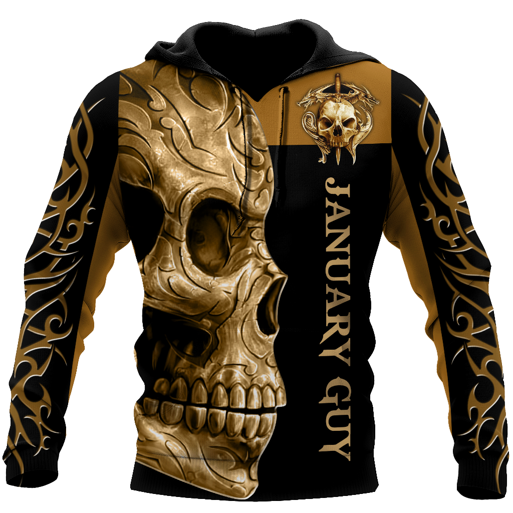 January Guy Skull 3D Hoodie