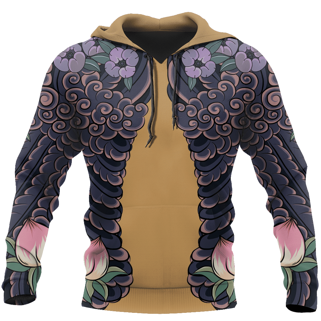 Japanese Blossom Art Pullover Unisex 3D Hoodie