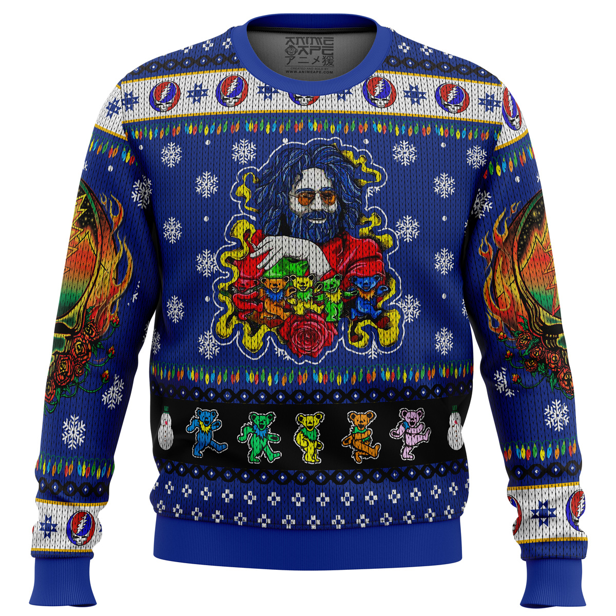 Jerry Garcia Grateful Dead Ugly Christmas Sweater- Best Christmas Gifts 2023