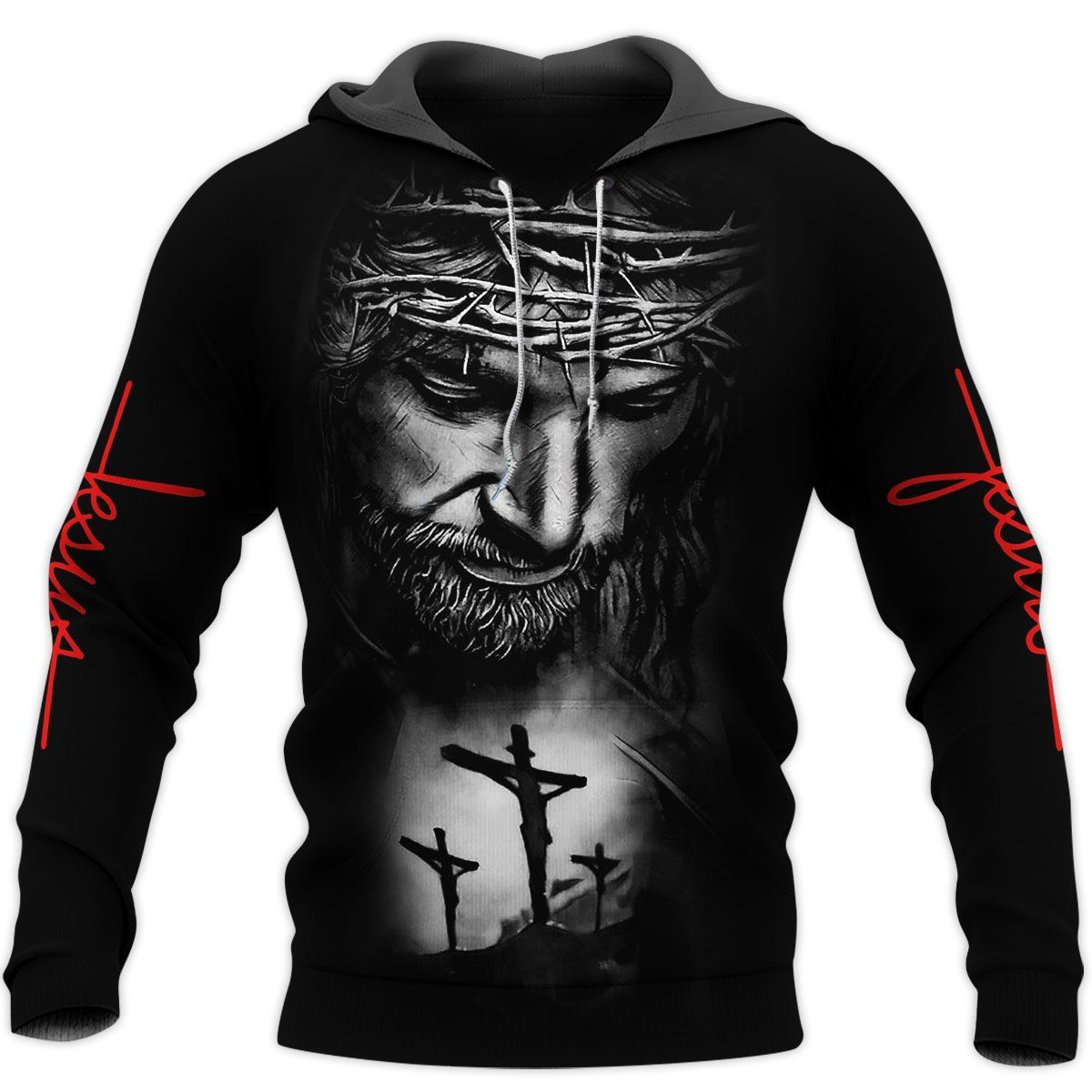 Jesus Christ With Cross 3D Hoodie