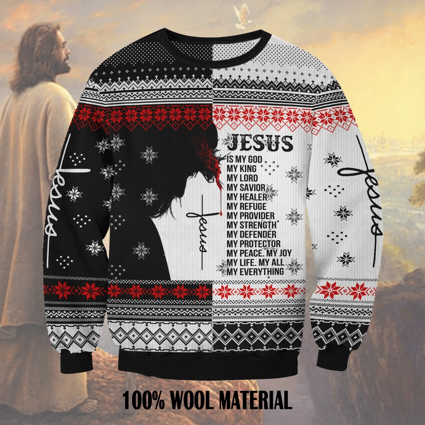 Jesus Is My Everything Ugly Christmas Sweater – Best Christmas Gifts 2023