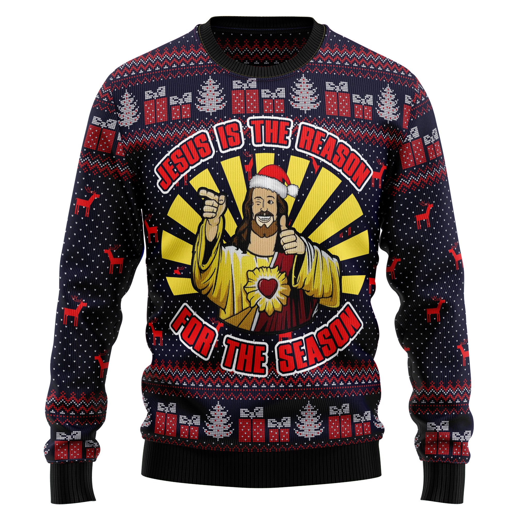 Jesus Is The Reason For The Season HT100909 Ugly Christmas Sweater- Best Christmas Gifts 2023