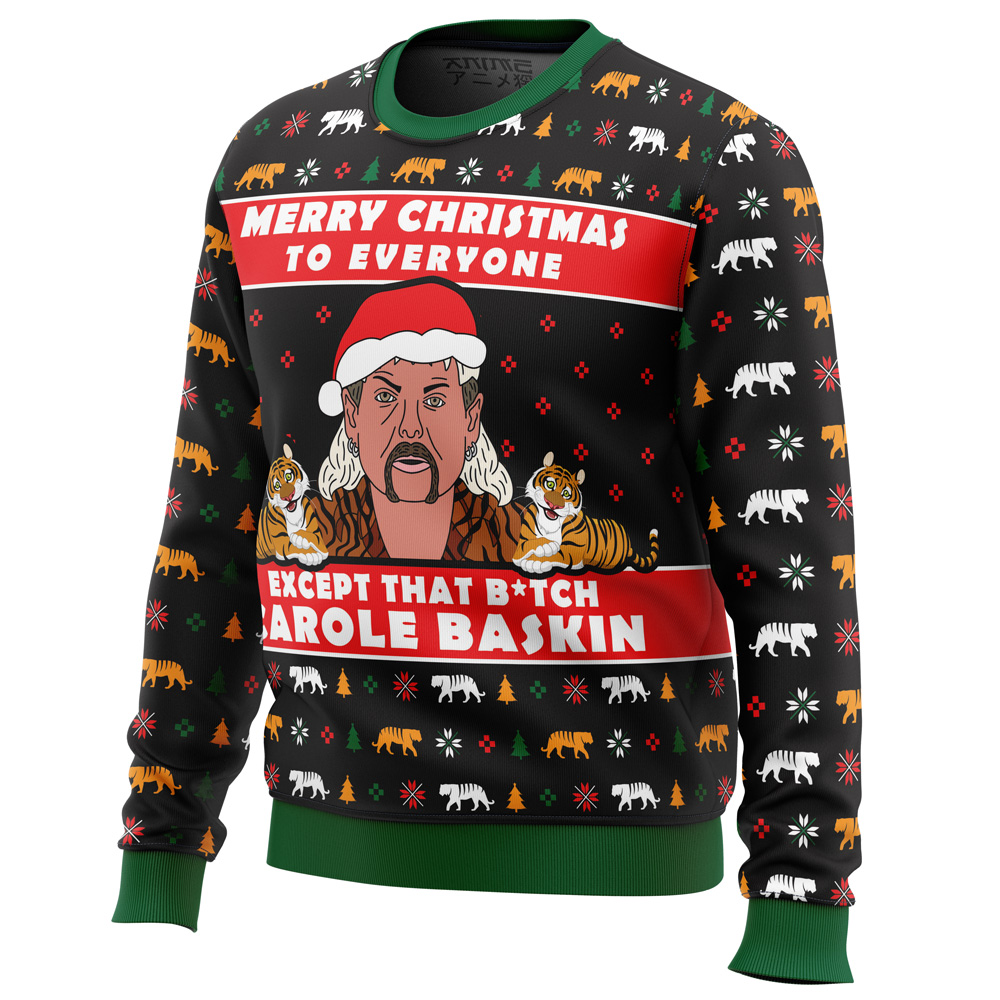 Joe Exotic Tiger King Ugly Christmas Sweater- Best Christmas Gifts 2023