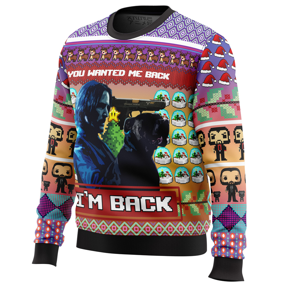 John Wick Ugly Christmas Sweater- Best Christmas Gifts 2023