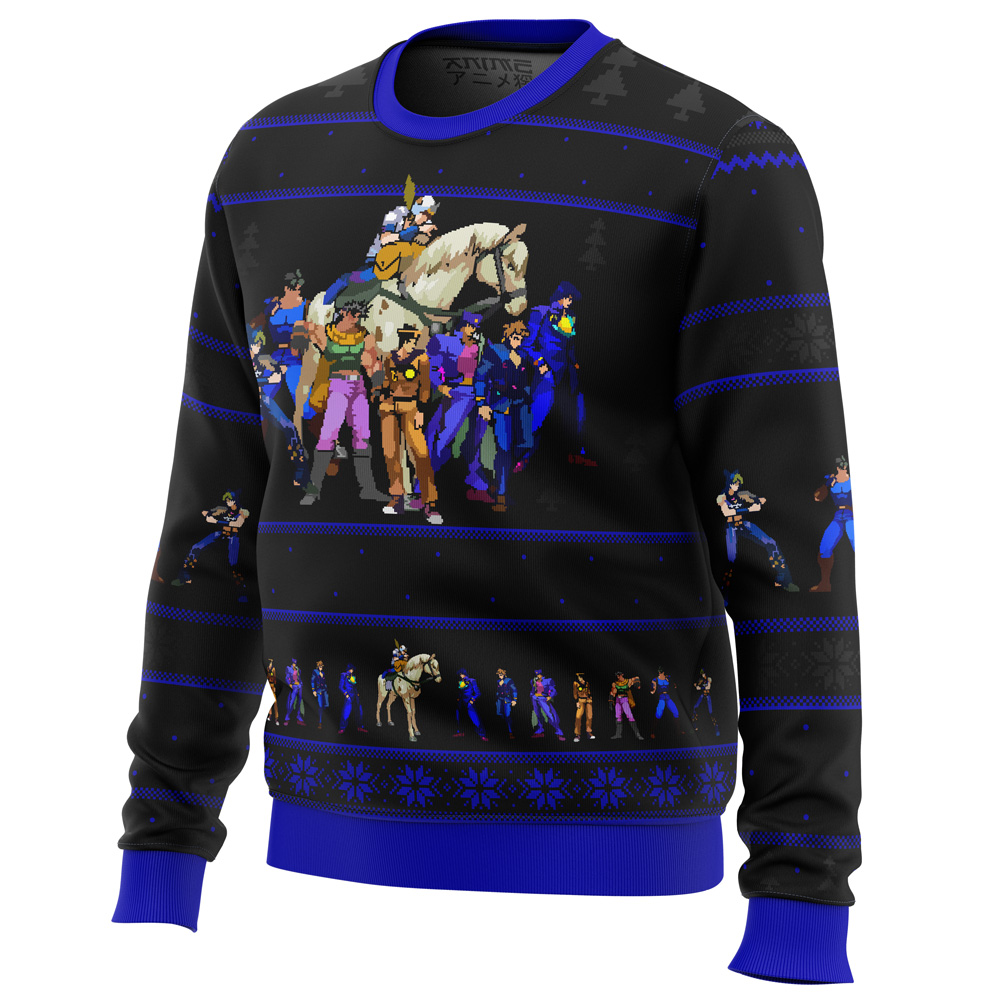 Jojo’s Bizarre Adventure Generations Ugly Christmas Sweater- Best Christmas Gifts 2023