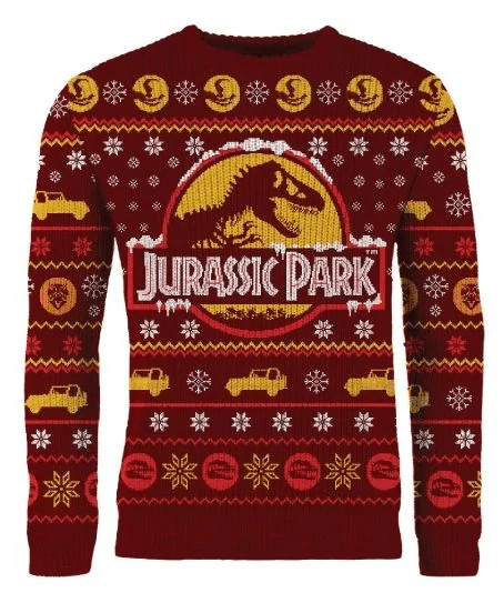 Jurassic Park Christmas Red Sweater- Best Christmas Gifts 2023