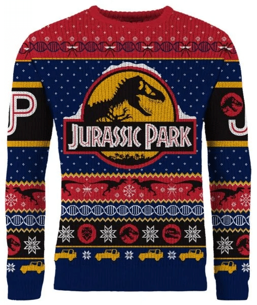 Jurassic Park Christmas Uh…Finds A Way Christmas Sweater- Best Christmas Gifts 2023