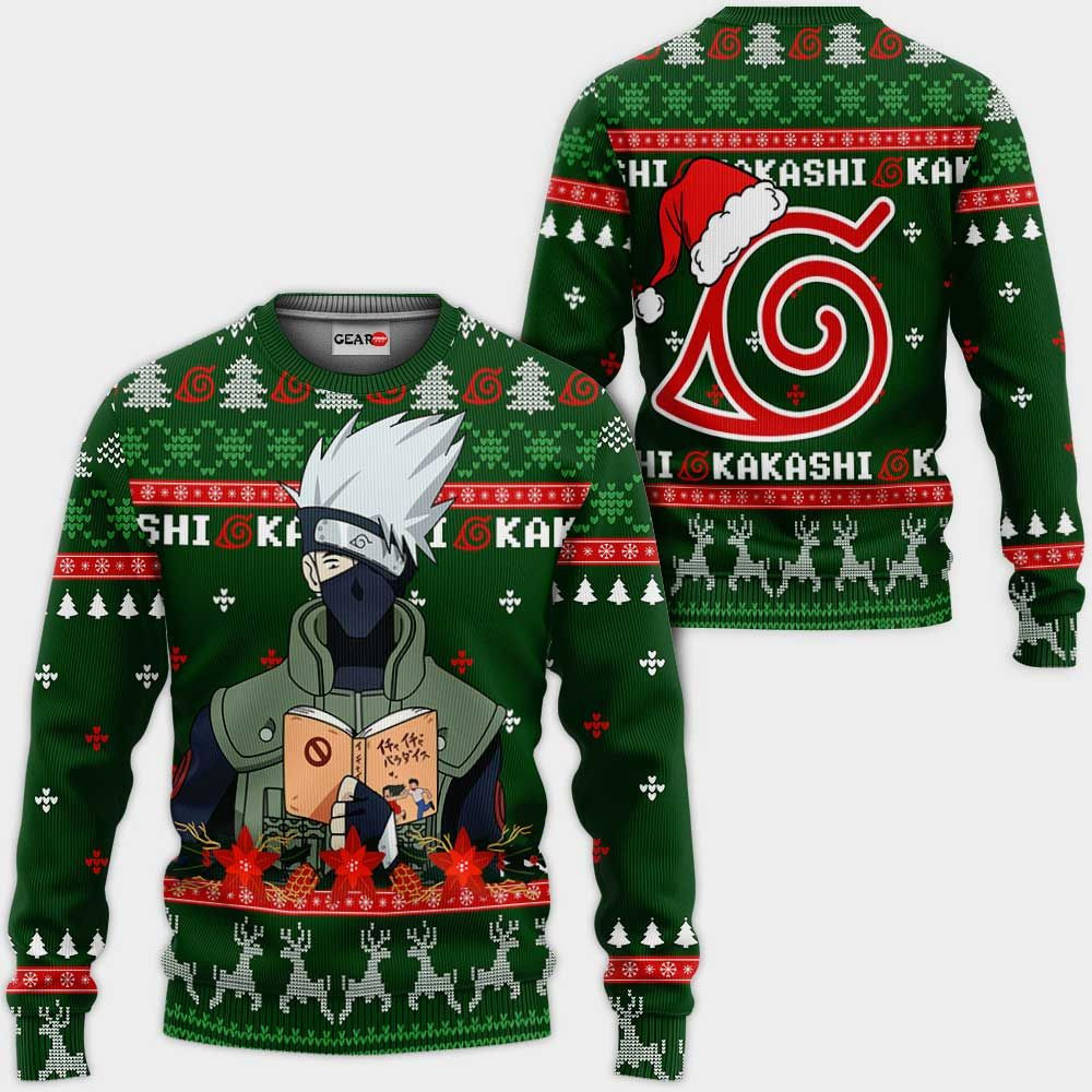 Kakashi Ugly Christmas Naruto Anime Xmas- Best Christmas Gifts 2023