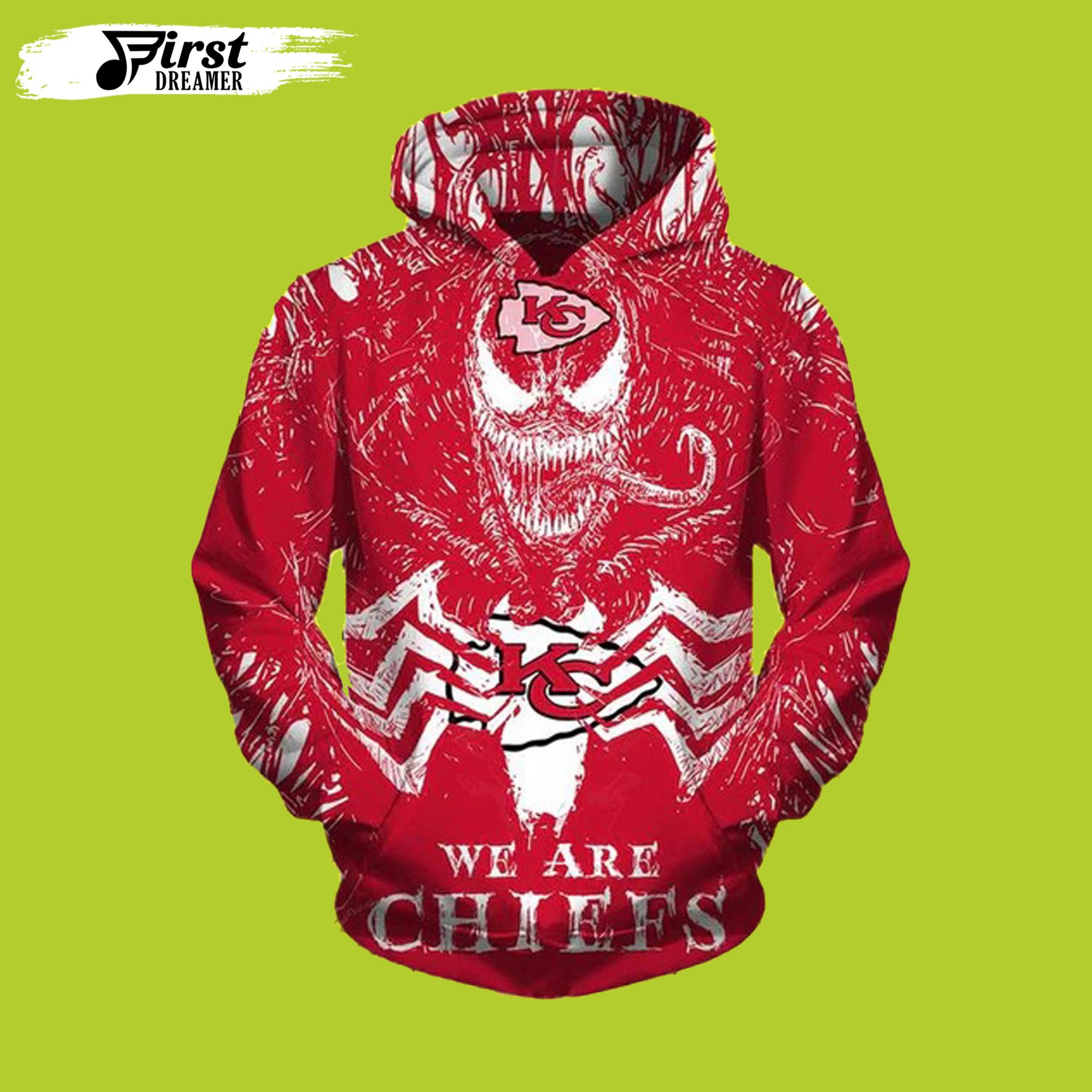 Kansas City Chiefs Hoodie 3D Venom Hoodies