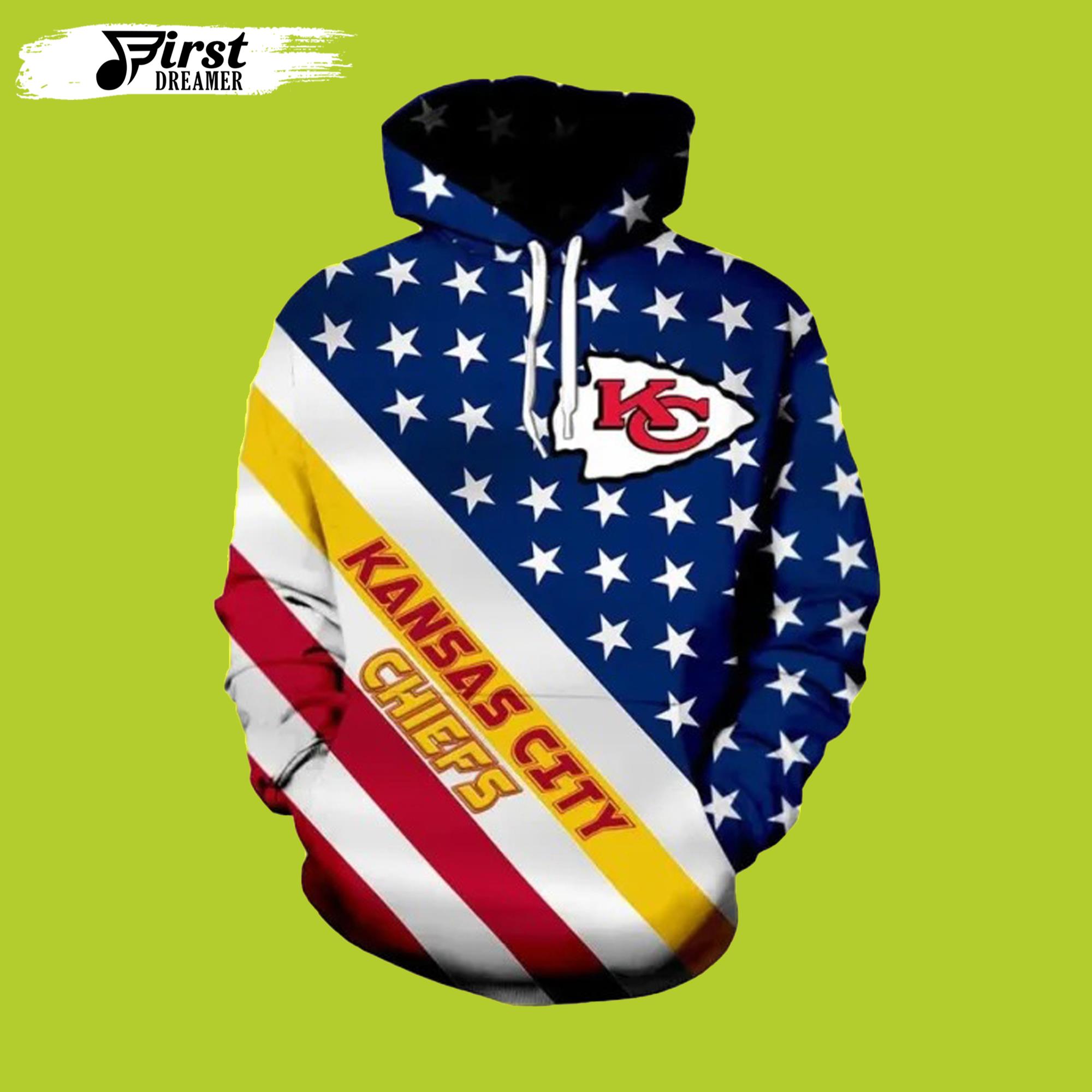 KC Chiefs Military Kansas City Chiefs Hoodie 3D