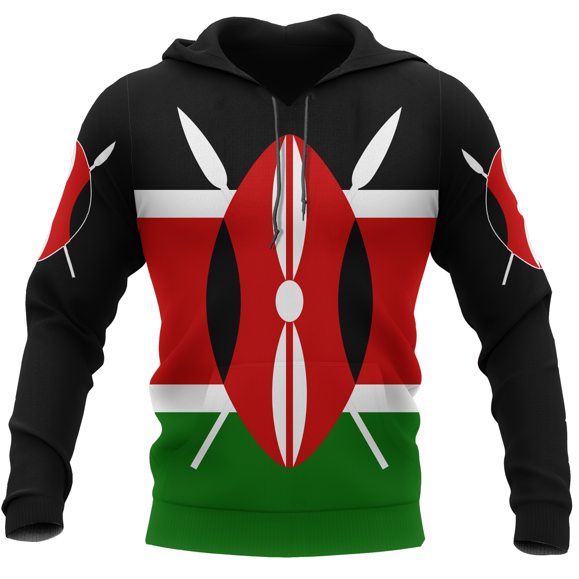 Kenya Flag All Over 3D Hoodie