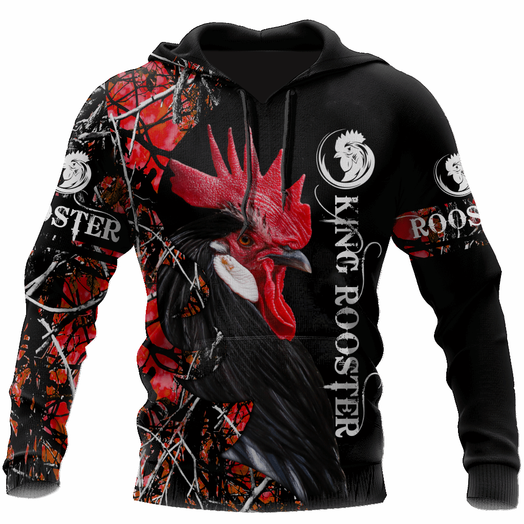 King Rooster Unisex 3D Hoodie