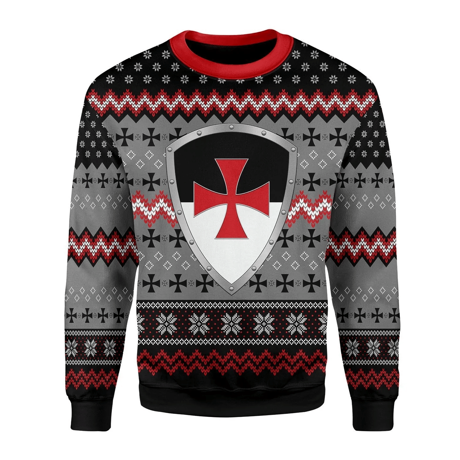 Knight Templar  Ugly Christmas Sweater – Best Christmas Gifts 2023