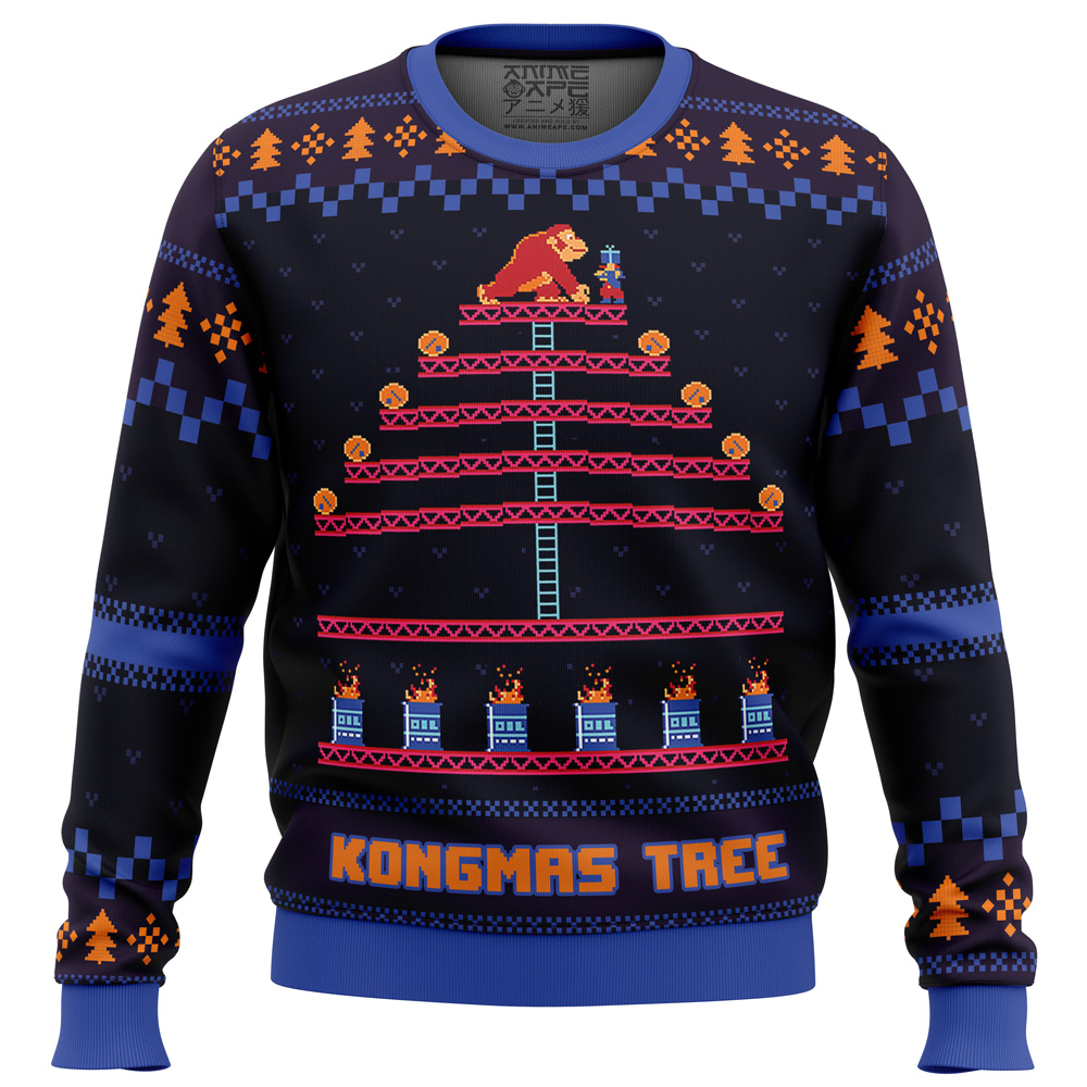 Kongmas Tree King Kong Ugly Christmas Sweater- Best Christmas Gifts 2023