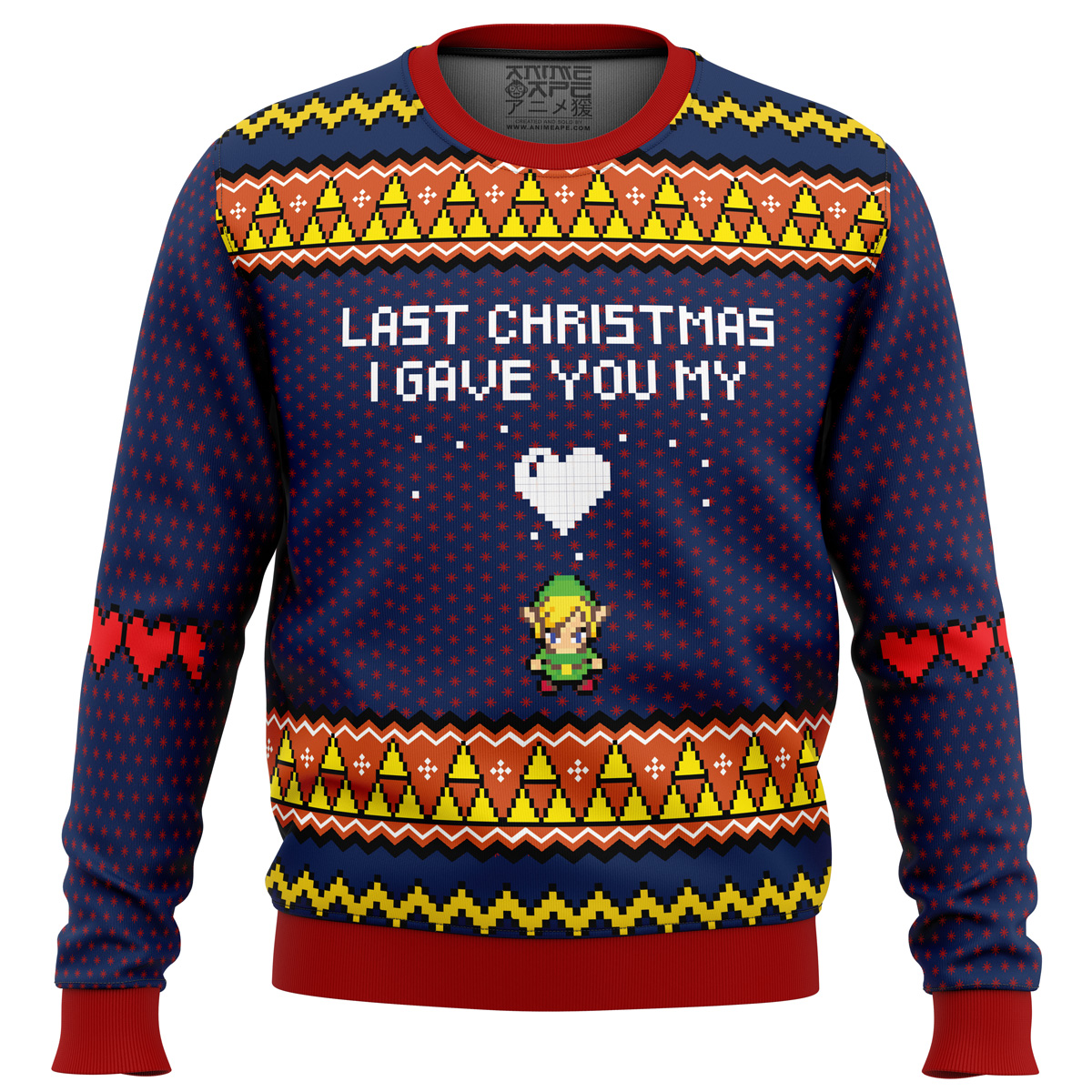 Last Christmas I Gave You My Heart Zelda Ugly Christmas Sweater- Best Christmas Gifts 2023