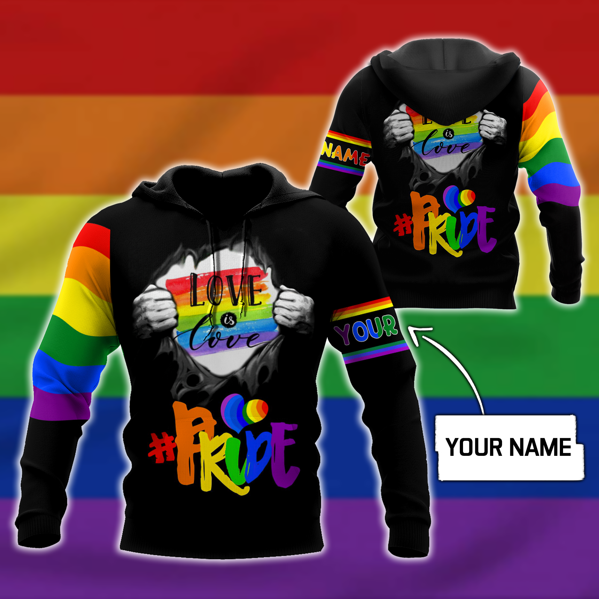 Lgbt Pride 3D Hoodie