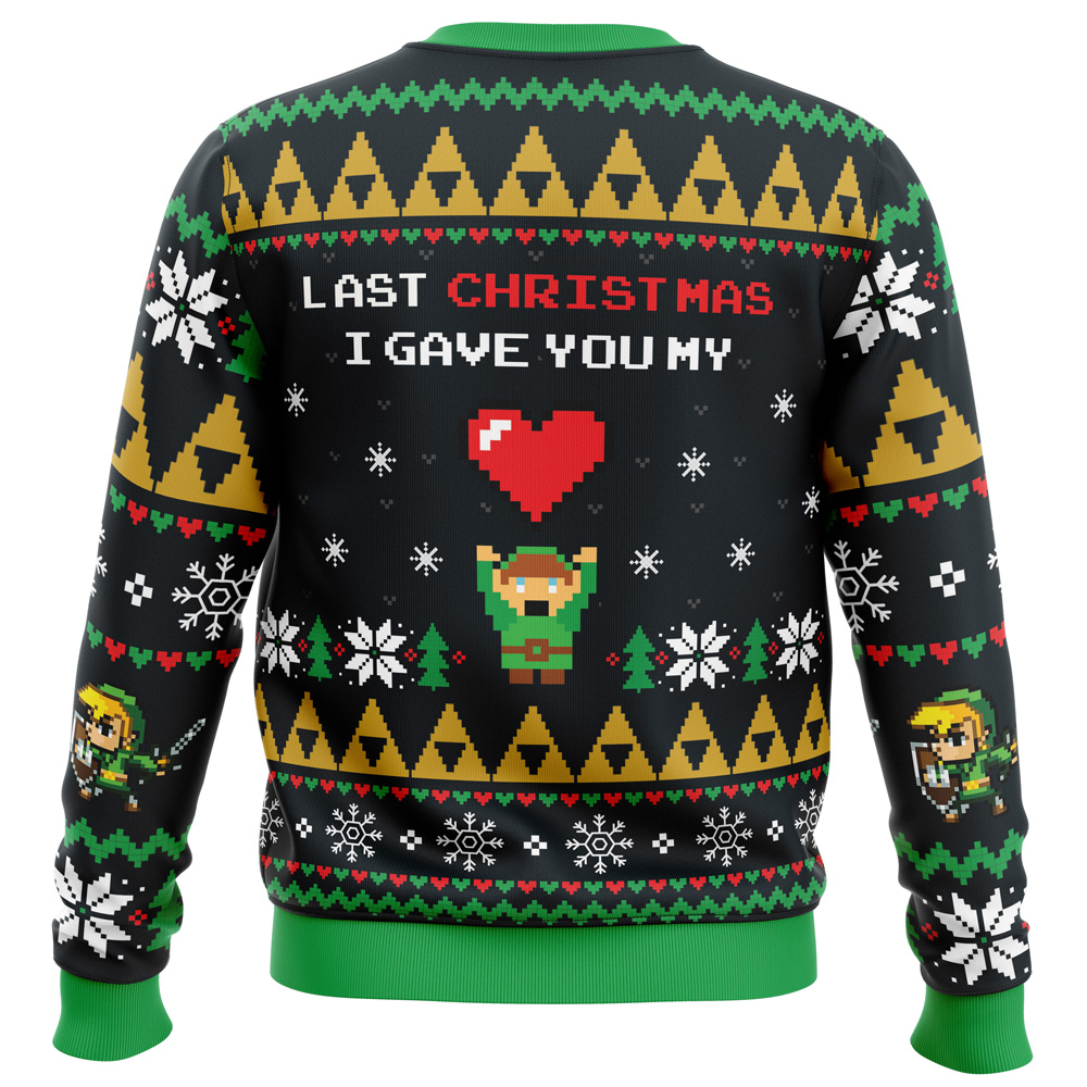 Link To My Heart Legend of Zelda Ugly Christmas Sweater- Best Christmas Gifts 2023