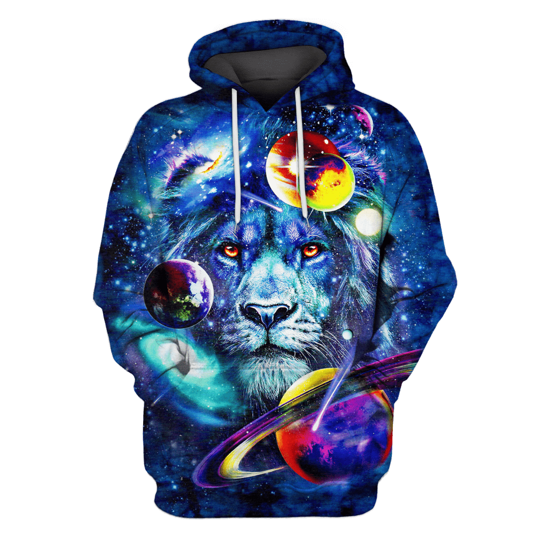 Lion And Universe Best Unisex 3D Hoodie