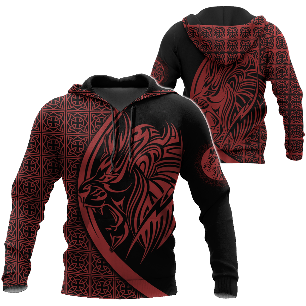 Lion Tattoo 3D Hoodie