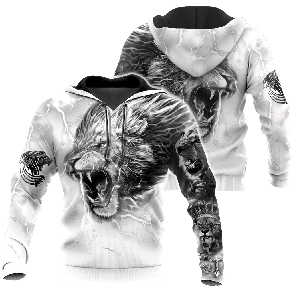 Lion Tattoo 3D Hoodie