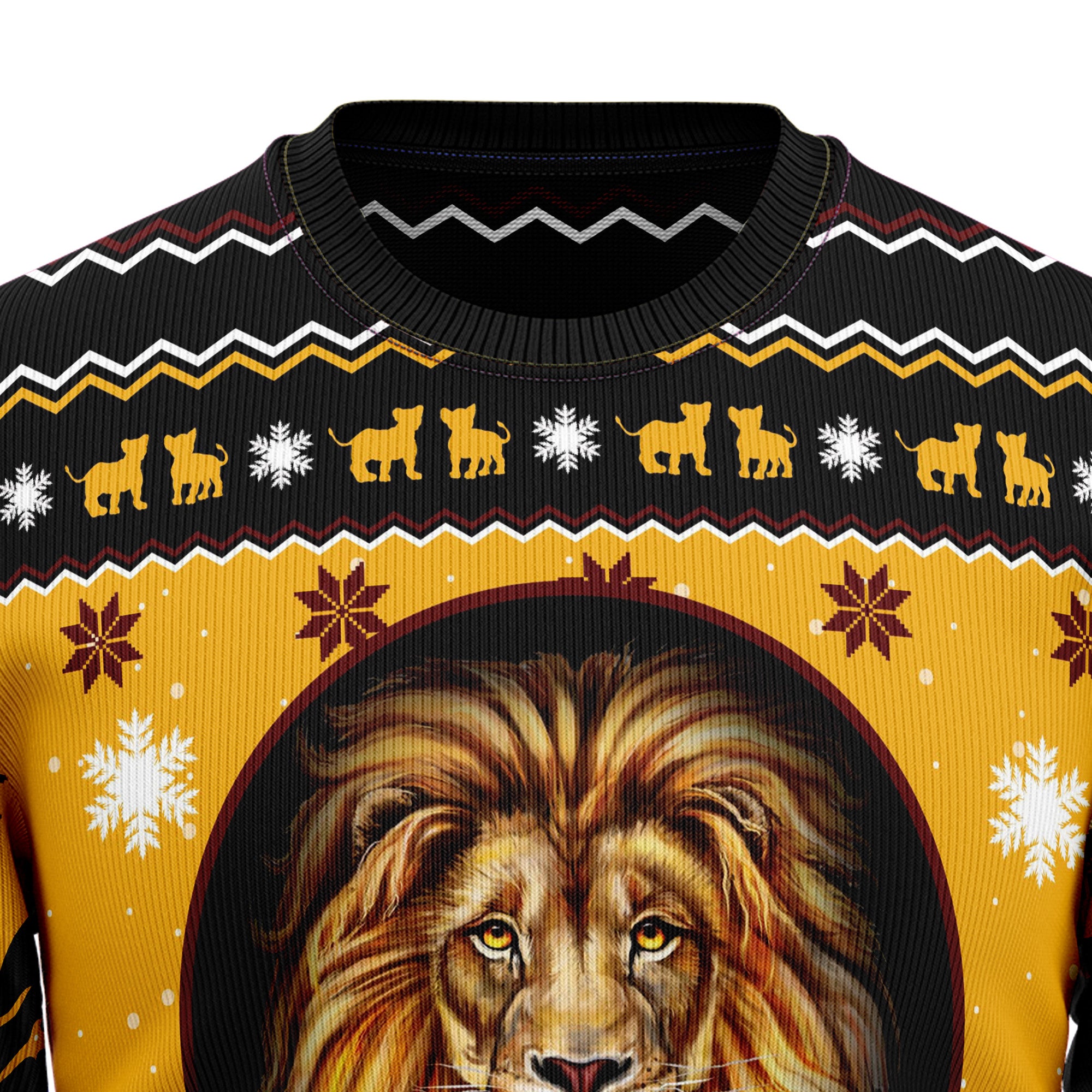 Lion Xmas TY110 Ugly Christmas Sweater- Best Christmas Gifts 2023