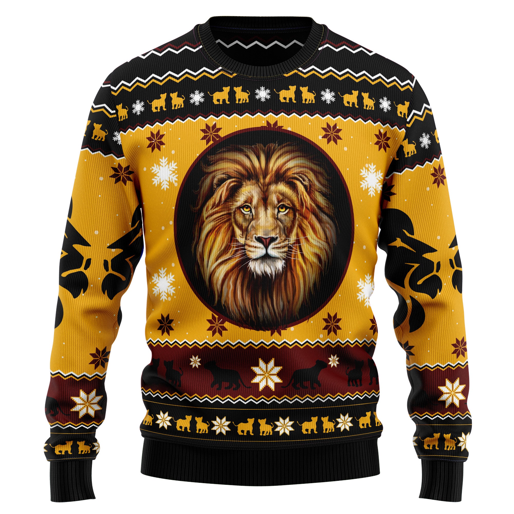 Lion Xmas TY110 Ugly Christmas Sweater- Best Christmas Gifts 2023