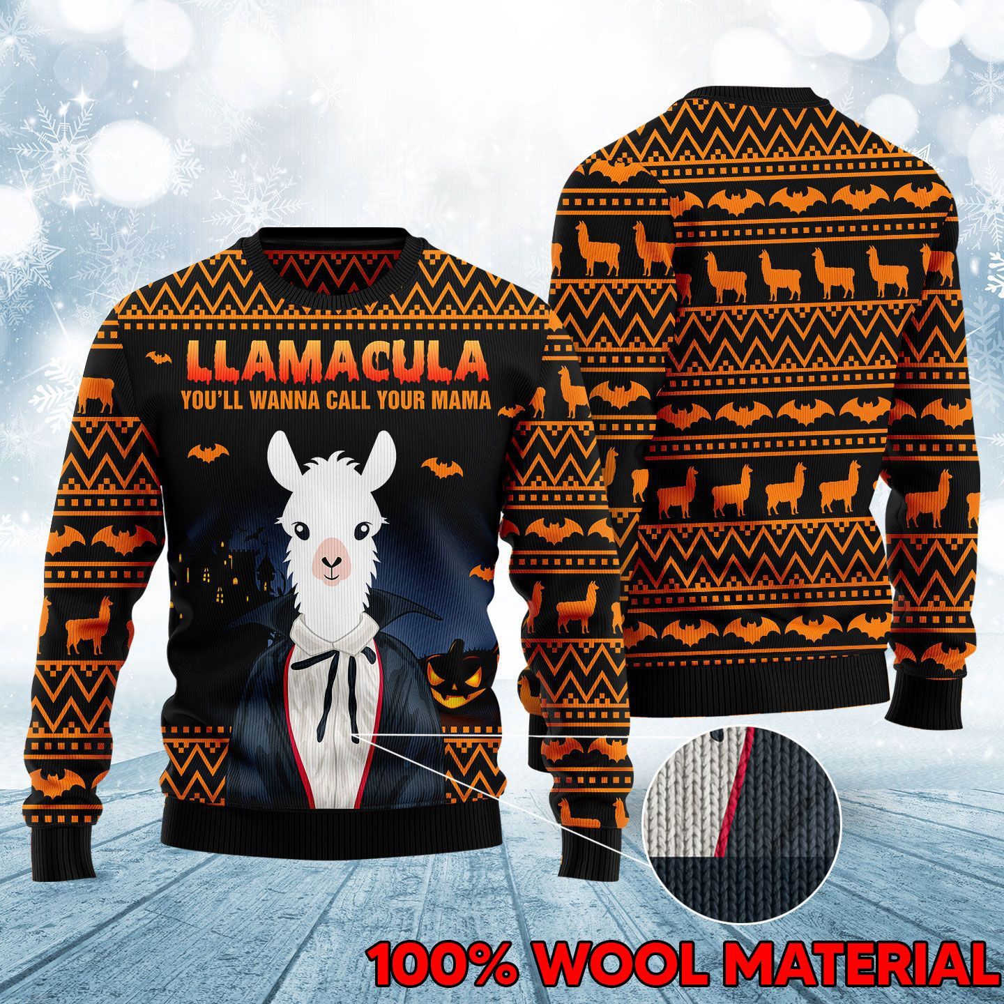 Llama Halloween  Ugly Christmas Sweater – Best Christmas Gifts 2023