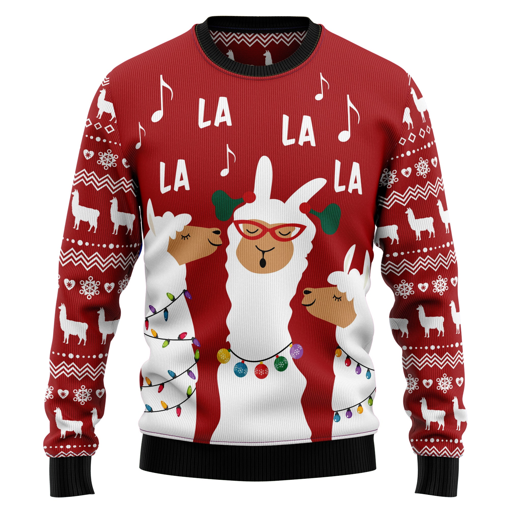 Llama La La HZ101611 Ugly Christmas Sweater- Best Christmas Gifts 2023