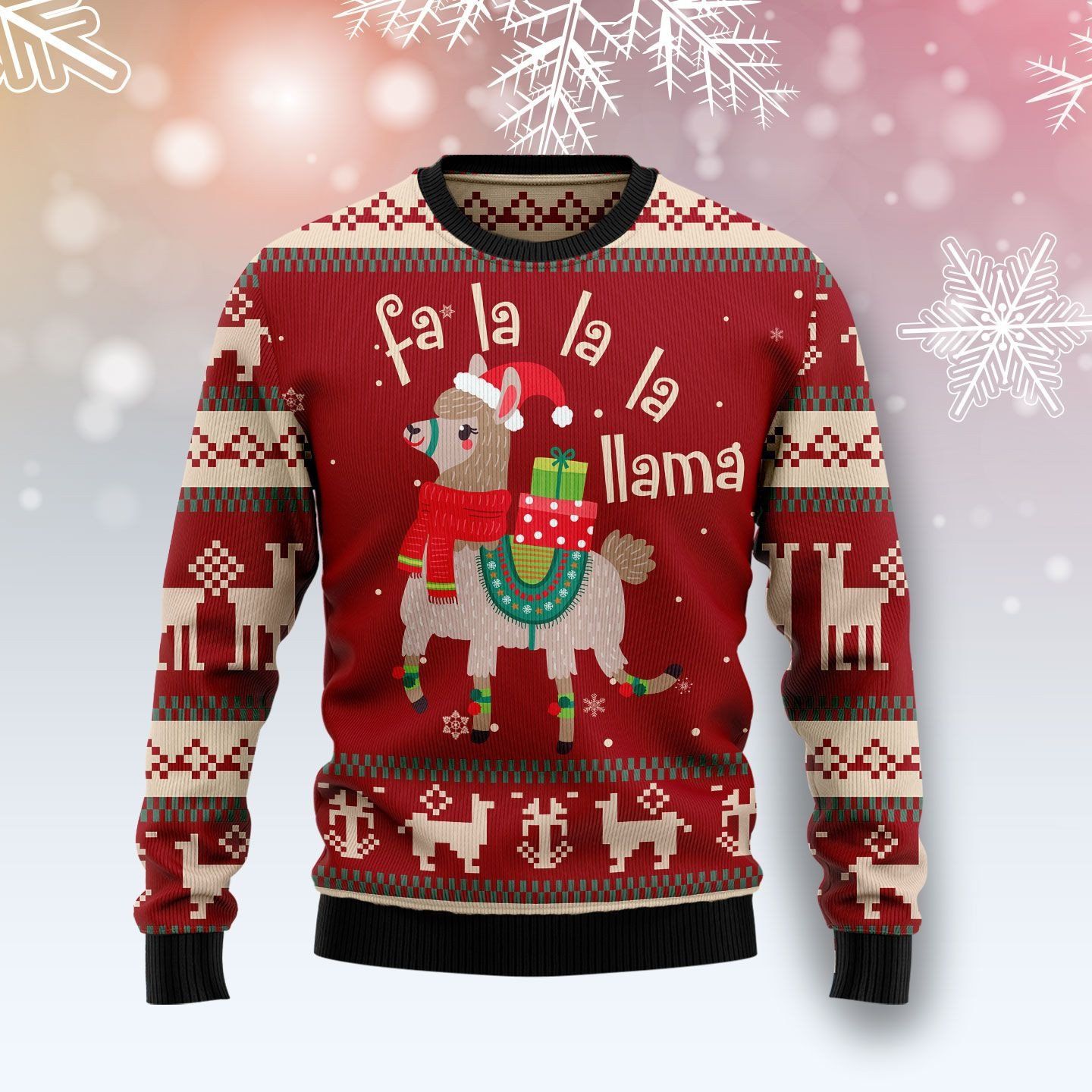 Llama Lalala Christmas Ugly Christmas Sweater- Best Christmas Gifts 2023