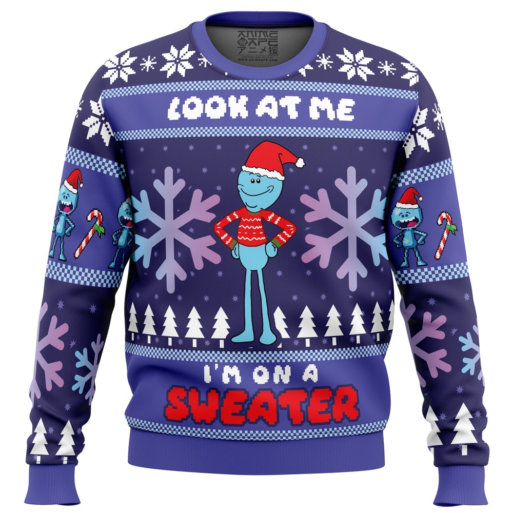 Look at Me Mr. Meeseeks Ugly Christmas Sweater- Best Christmas Gifts 2023