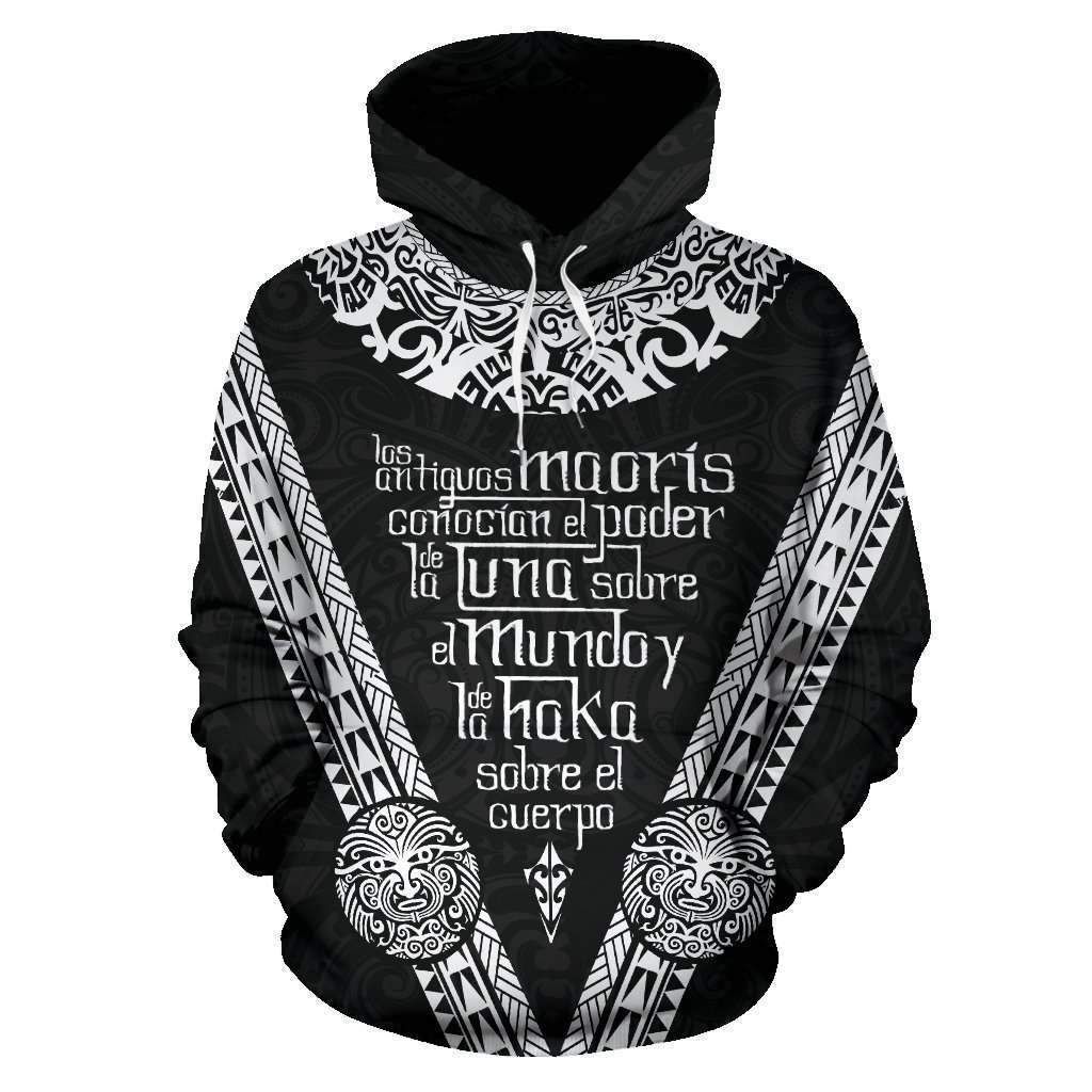 Los Maoris Haka With Moko 3D Hoodie