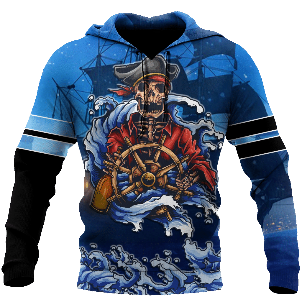 Love Skull Pirates 3D Hoodie