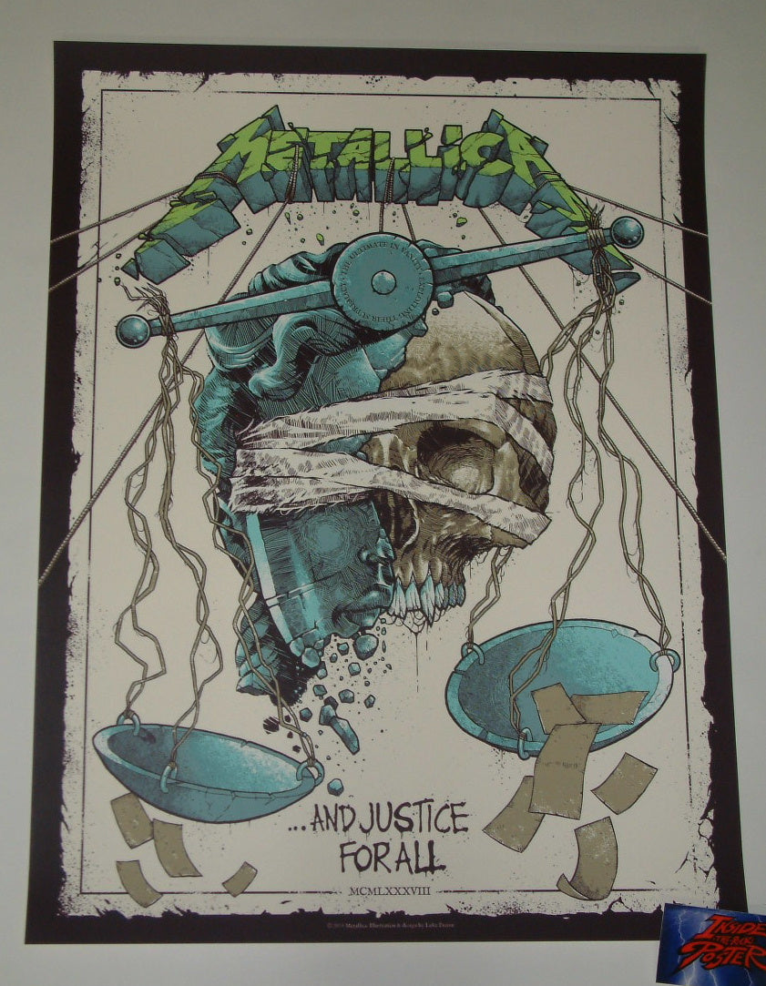 Luke Preece Metallica And Justice For All Poster 2018