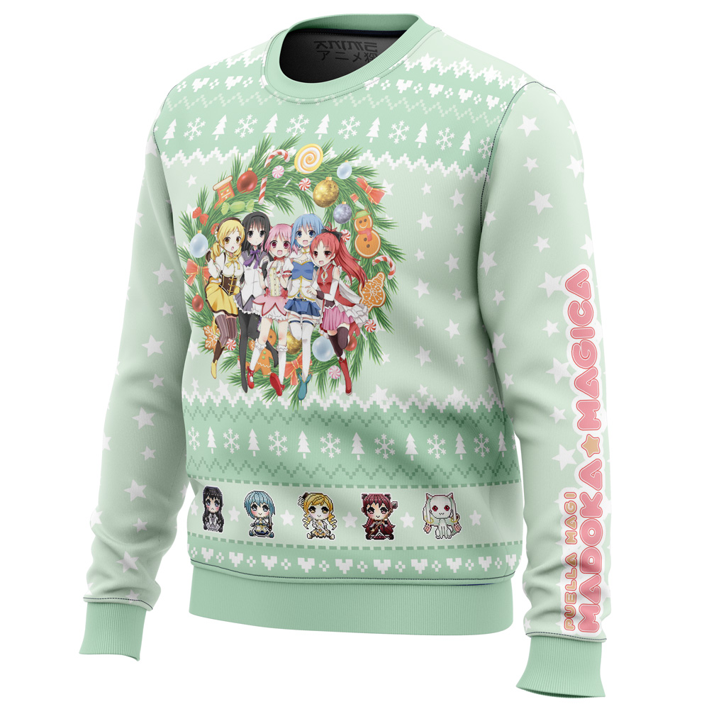 Magical Girls Puella Magi Madoka Magica Ugly Christmas Sweater- Best Christmas Gifts 2023