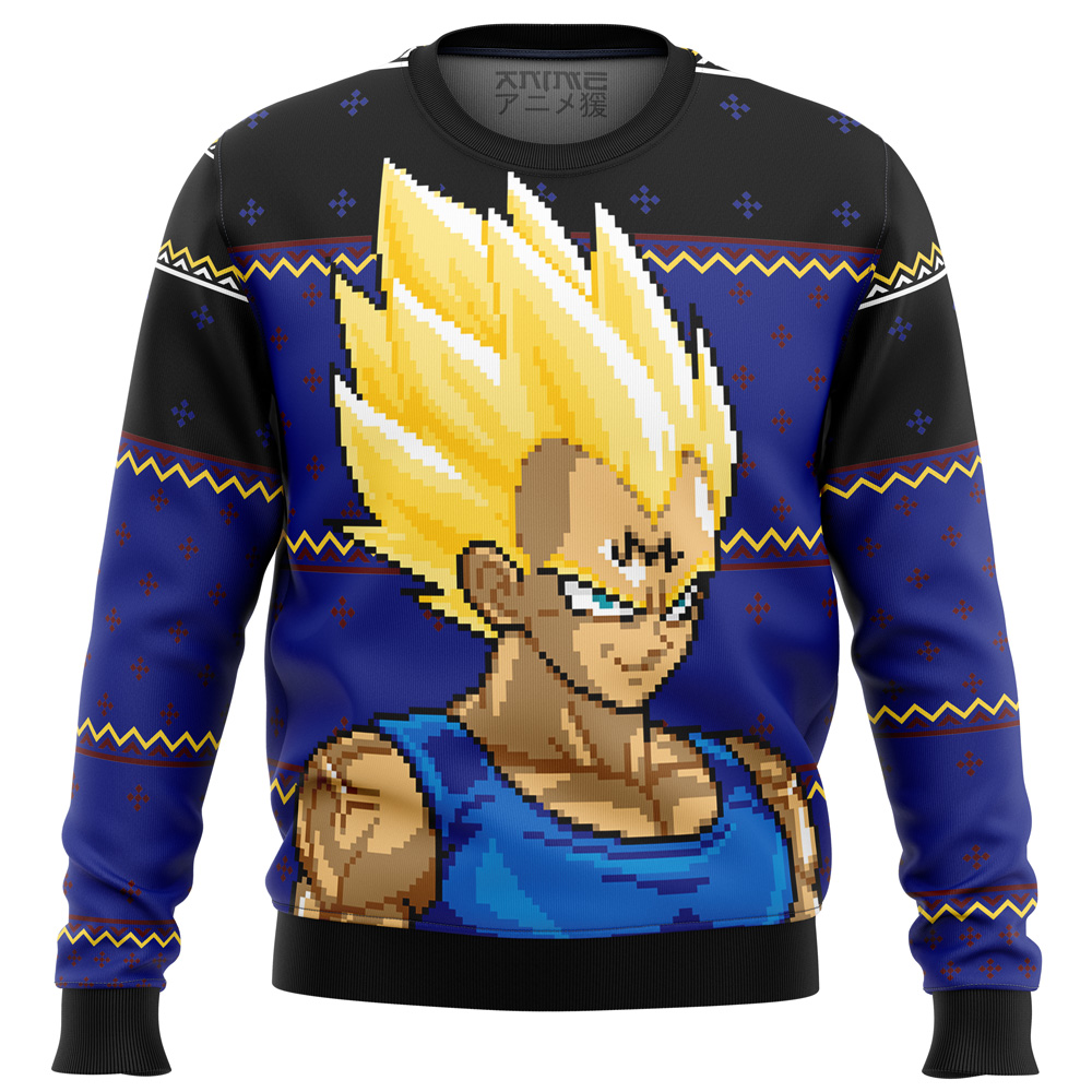 Majin Vegeta dbz Ugly Christmas Sweater- Best Christmas Gifts 2023